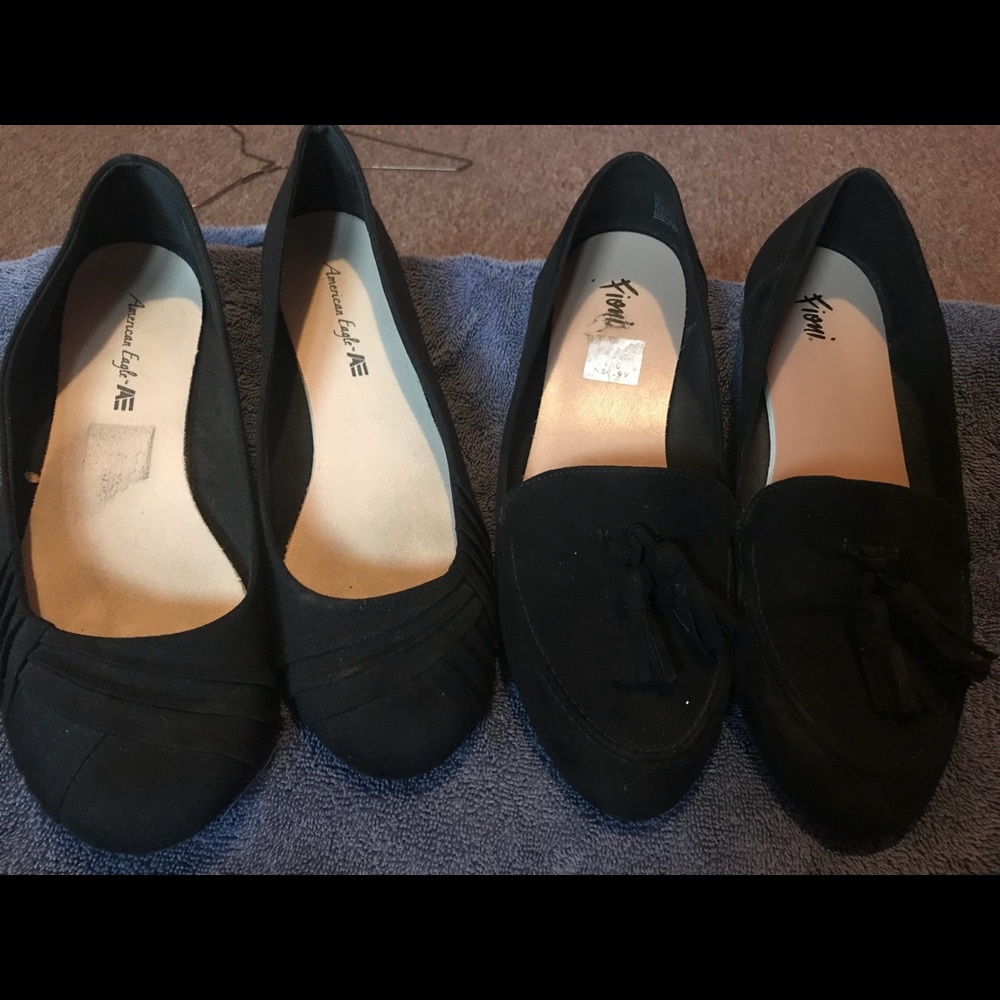 Black flats size 10
